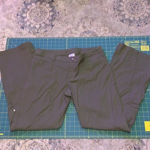 Athleta large 14 hiking bootleg pants green/kahki